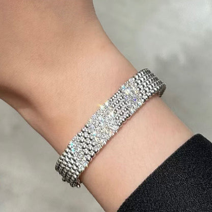 [Amore Jewelry]  FIVE-ROW DIAMOND BRACELET
