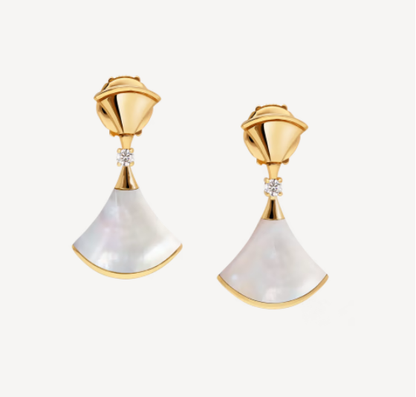 [Amore Jewelry]DREAM MOP 1 DIAMOND EARRINGS