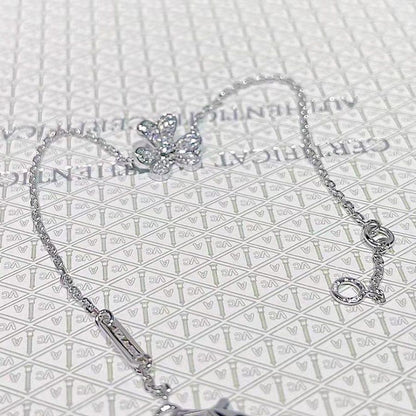 [Amore Jewelry]FRIVOLE SILVER FLOWER DIAMOND BRACELET