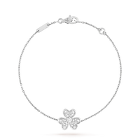 [Amore Jewelry]FRIVOLE SILVER FLOWER DIAMOND BRACELET