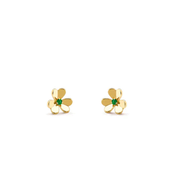 [Amore Jewelry]FRIVOLE  FLOWER MALACHITE EARRINGS