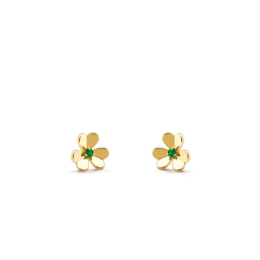 [Amore Jewelry]FRIVOLE  FLOWER MALACHITE EARRINGS