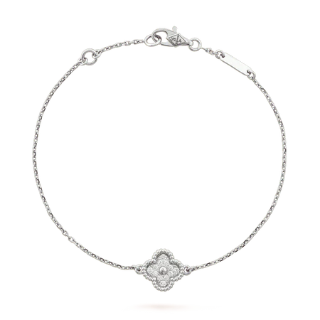 [Amore Jewelry]CLOVER  SINGLE FLOWER BRACELET SILVER