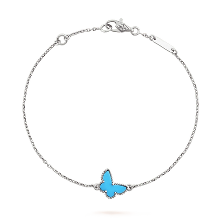 [Amore Jewelry]BUTTERFLY TURQUOISE BUTTERFLY BRACELET SILVER