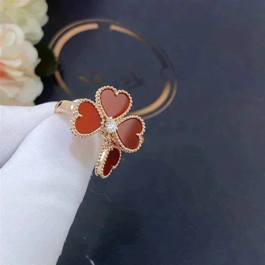 [Amore Jewelry]SWEET CLOVER CARNELIAN RING