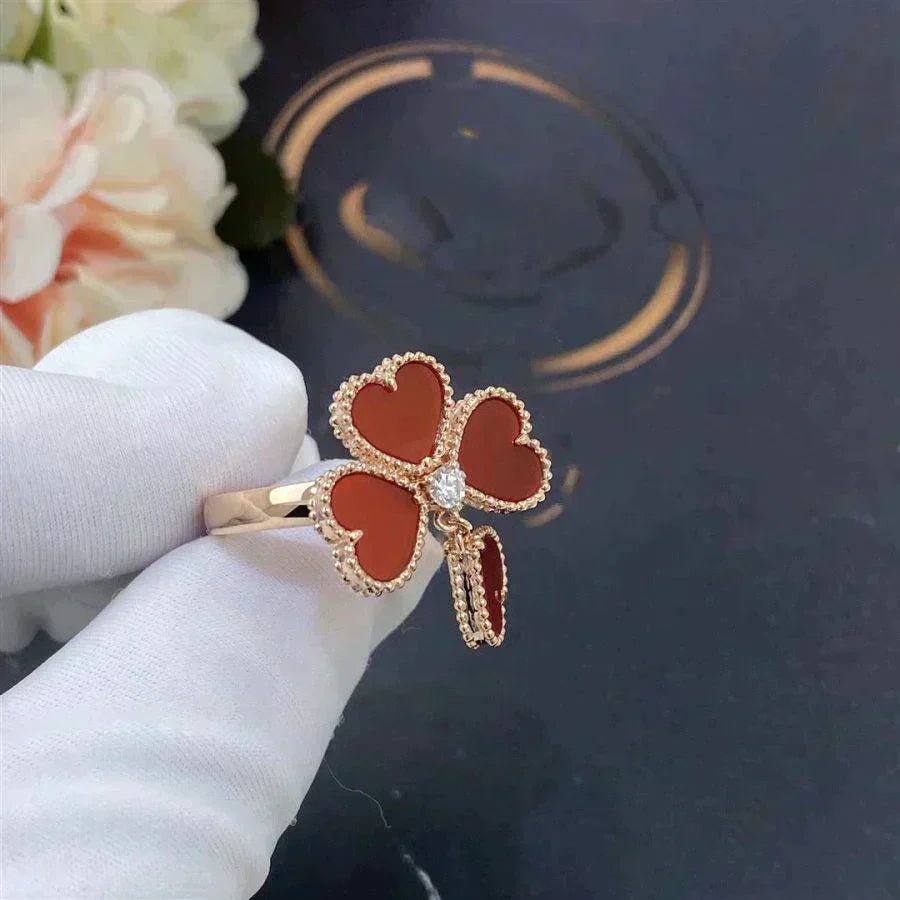 [Amore Jewelry]SWEET CLOVER CARNELIAN RING