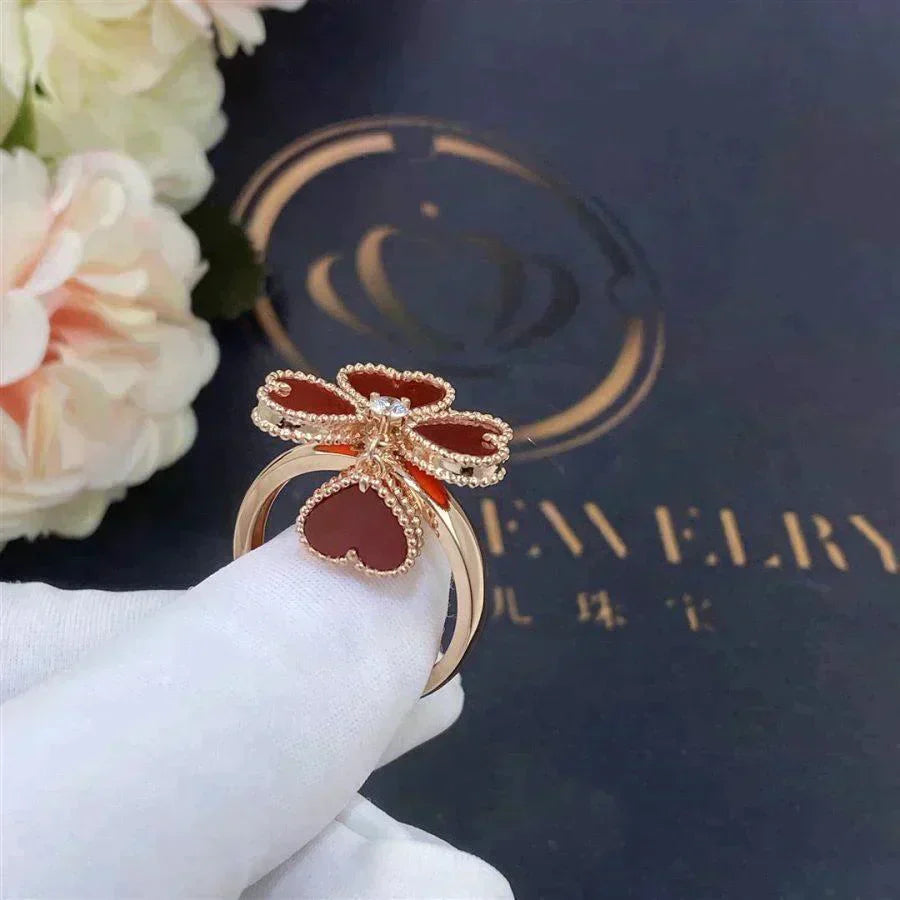 [Amore Jewelry]SWEET CLOVER CARNELIAN RING