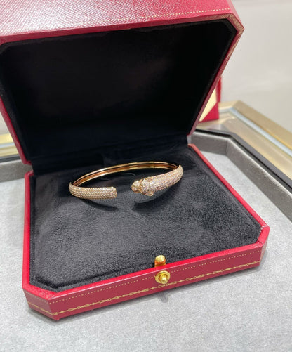 [Amore Jewelry]PANTHERE FULL DIAMOND OPEN BRACELET