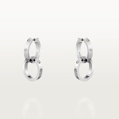 [Amore Jewelry]LOVE 3.3MM DANGLE EARRINGS