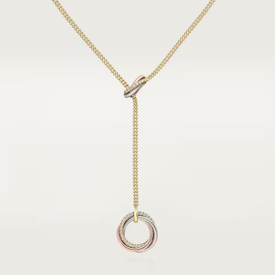 [Amore Jewelry]TRINITY DIAMONDS NECKLACE